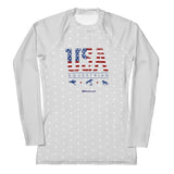 USA Equestrian Women's Sun Shirt & Rash Guard with UPF 50+