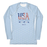 USA Equestrian Women's Sun Shirt & Rash Guard with UPF 50+