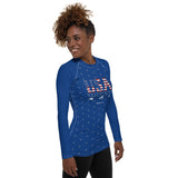USA Equestrian Women's Sun Shirt & Rash Guard with UPF 50+