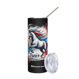 Paris Equestrian Commemorative Stainless Steel Tumbler