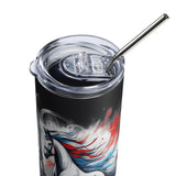 Paris Equestrian Commemorative Stainless Steel Tumbler