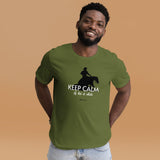 Keep Calm & Let it Slide Reining Unisex T-shirt
