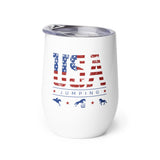 USA Jumping Wine Tumbler