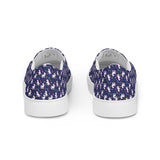 Navy Unicorn Print Canvas Slip-on Shoes (Women's)