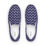 Navy Unicorn Print Canvas Slip-on Shoes (Women's)