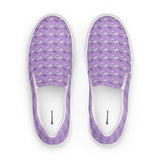 Purple Unicorn Print Canvas Slip-on Shoes (Women's)