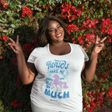 Horses Make Me Happy Unisex T-shirt