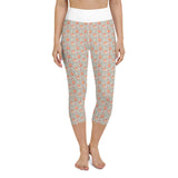 Fashion Equestrian Prints Yoga Capri Leggings