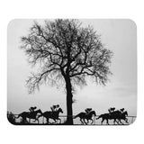 Thoroughbred Racehorses Vignette Mouse pad