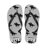 OTTB Racehorse Galloping Flip-Flops