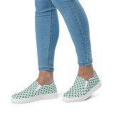 Galloping Horse Print Slip On Canvas Shoes (Women's)