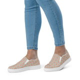 Fox Print Canvas Slip On Shoes (Women’s)