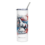 Paris Equestrian Commemorative Stainless Steel Tumbler