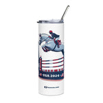 Paris Equestrian Jumping Stainless Steel Tumbler