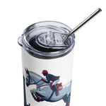 Paris Equestrian Jumping Stainless Steel Tumbler