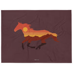 Sunset Horse Throw Blanket