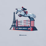 Paris Equestrian Jumping Unisex T-shirt