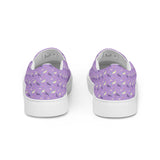 Purple Unicorn Print Canvas Slip-on Shoes (Women's)