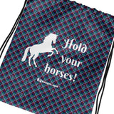 Hold Your Horses Drawstring bag