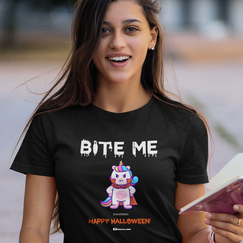 Bite Me Dracula Unicorn Unisex T-Shirt