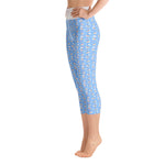 Fashion Equestrian Prints Yoga Capri Leggings