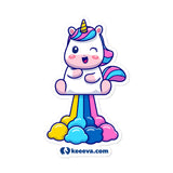 Rainbow Poo Unicorn Sticker
