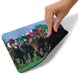 Down the Stretch Racing Thoroughbreds Mouse pad
